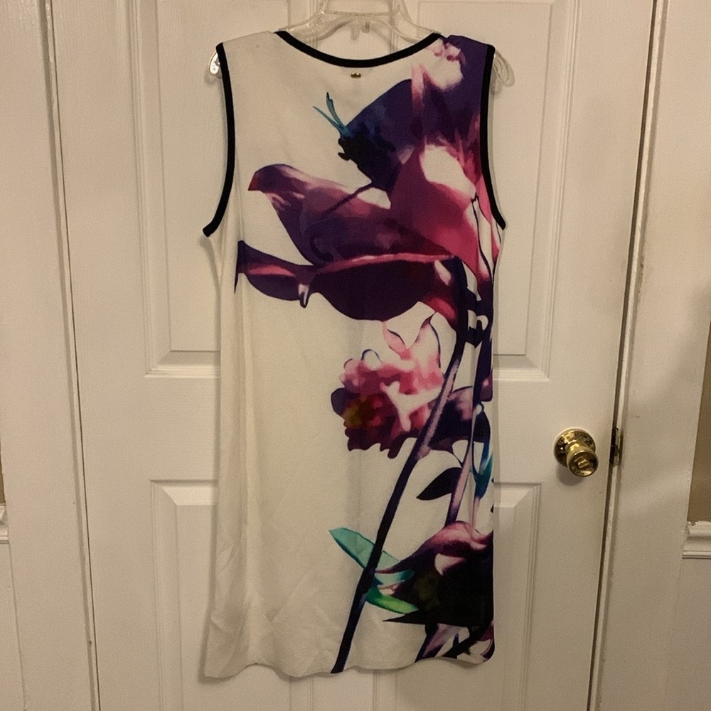VINTAGE ESCADA ARTSY ART TO WEAR COLORFUL UNIQUE MIDI DRESS XL NWT - Picture 2 of 16